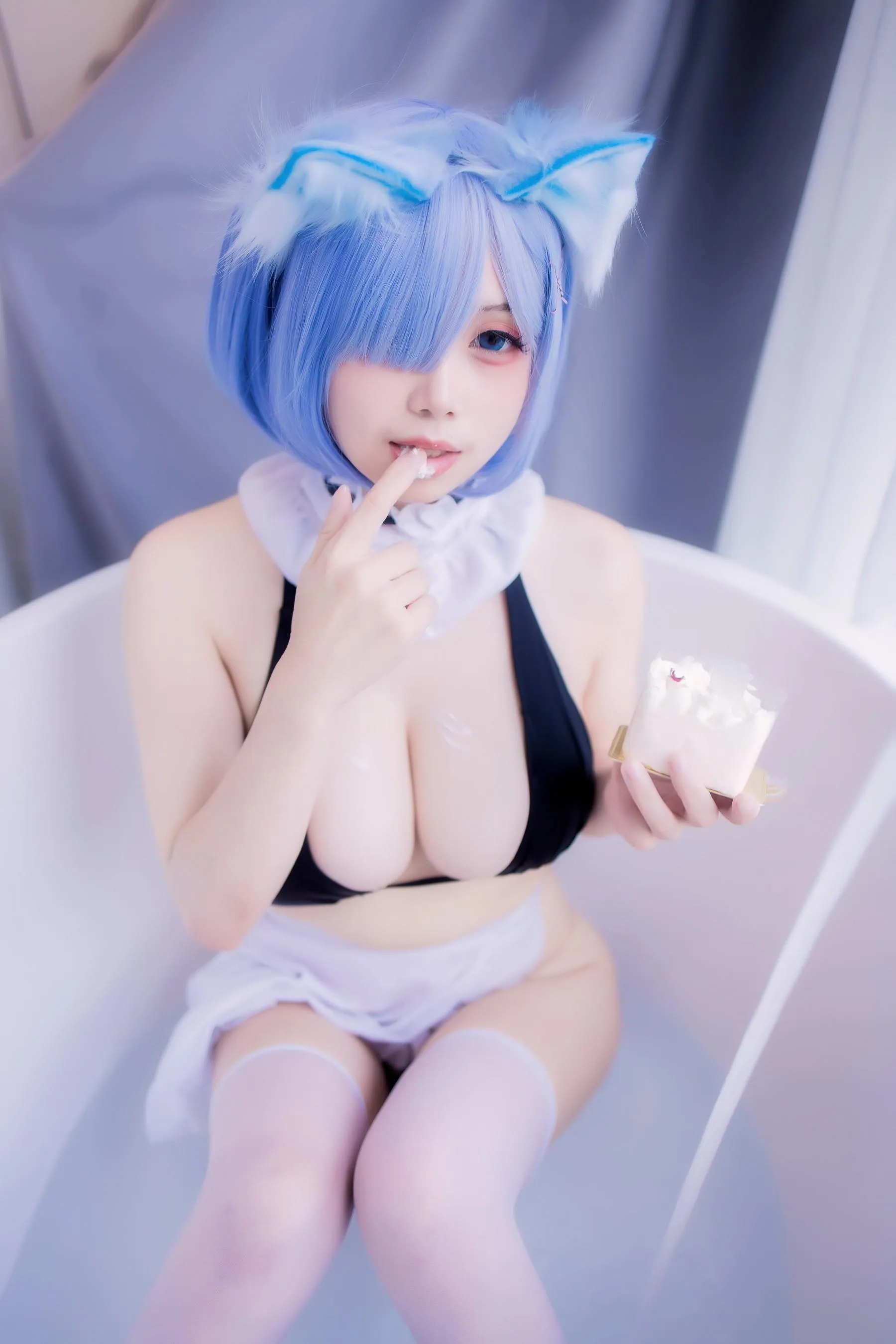 末夜787 – NO.09 蕾姆女仆泳装 [48P]插图4